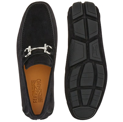 FERRAGAMO Kasut Gelincir Suede 'Hitam' 020350-757737 Purchase FERRAGAMO Kasut Gelincir Suede 'Hitam' 020350-757737