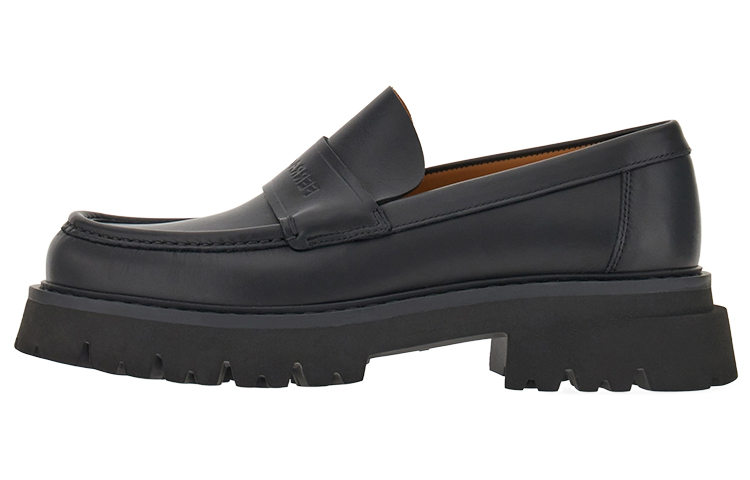Buy FERRAGAMO 厚底黑色一脚蹬乐福鞋 021723-762686