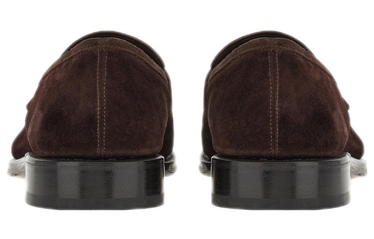 FERRAGAMO Tramezza Loafer 'Dark Brown Velvet' 圖 4