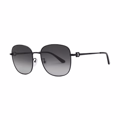 FERRAGAMO Unisex Gold Square Metal Sunglasses UV Protection Travel Style SF232SK