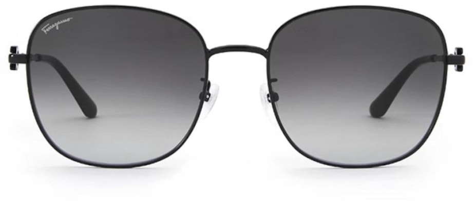 페라가모 유니섹스 골드 메탈 사각 선글라스 UV 차단 여행 스타일 SF232SK 10