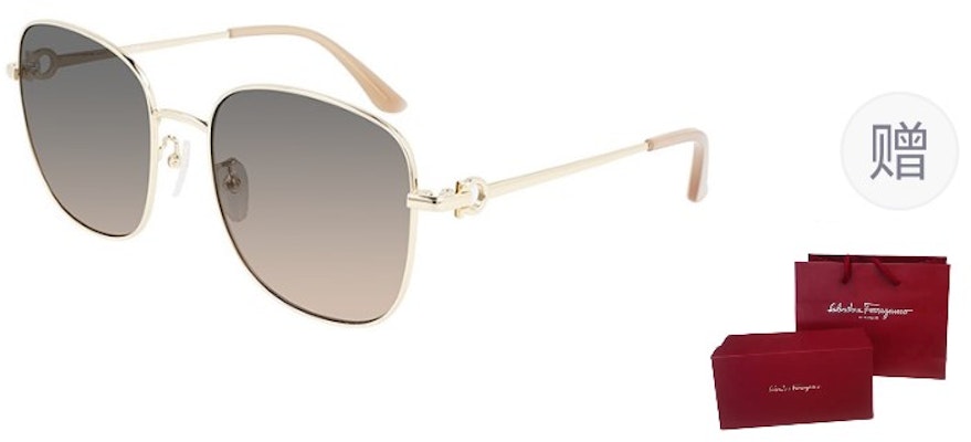 페라가모 유니섹스 골드 메탈 사각 선글라스 UV 차단 여행 스타일 SF232SK Order 페라가모 유니섹스 골드 메탈 사각 선글라스 UV 차단 여행 스타일 SF232SK