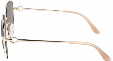 Purchase FERRAGAMO Unisex Gold Square Metal Sunglasses UV Protection Travel Style SF232SK