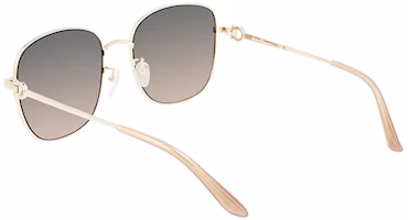 Details for FERRAGAMO Unisex Gold Square Metal Sunglasses UV Protection Travel Style SF232SK