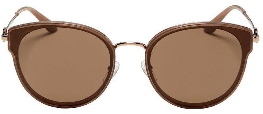 フェラガモ ユニセックス 丸型メタルサングラス ブラウン UVカット ファッション. SF255SK25262 Lookbook フェラガモ ユニセックス 丸型メタルサングラス ブラウン UVカット ファッション. SF255SK25262