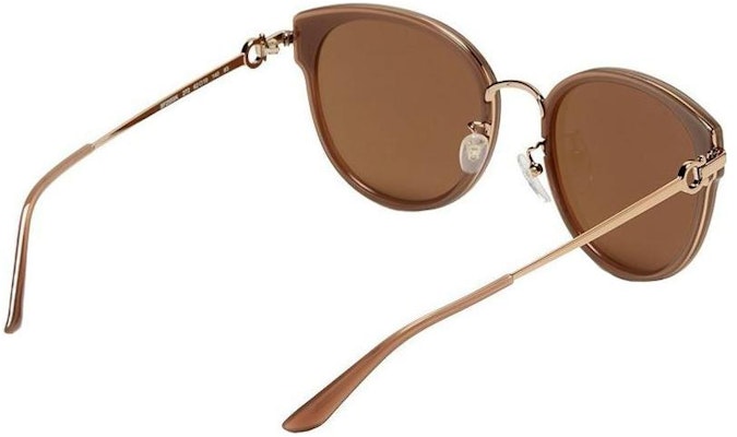 フェラガモ ユニセックス 丸型メタルサングラス ブラウン UVカット ファッション. SF255SK25262 Shop フェラガモ ユニセックス 丸型メタルサングラス ブラウン UVカット ファッション. SF255SK25262