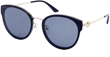 Lookbook FERRAGAMO Unisex UV Protection Metal Irregular Sunglasses Black/Brown SF255SK