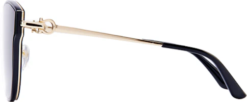 Details for FERRAGAMO Unisex UV Protection Metal Irregular Sunglasses Black/Brown SF255SK