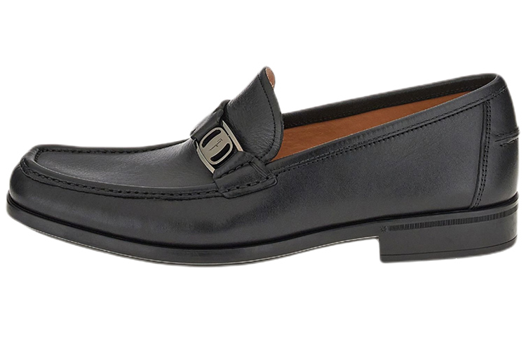 Buy 菲拉格慕 VARA 飾扣莫卡辛鞋 黑色