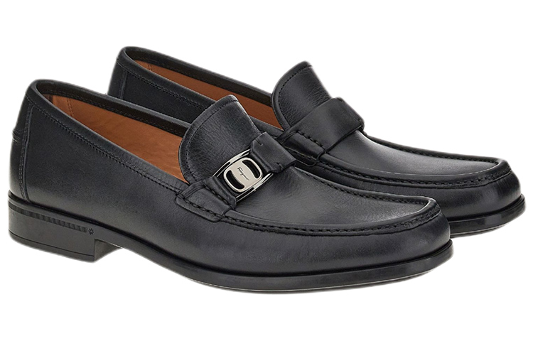 Order 菲拉格慕 VARA 飾扣莫卡辛鞋 黑色