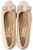 FERRAGAMO Vara Patent Low-Heel Pump 'Apricot Bow' 017468-530039