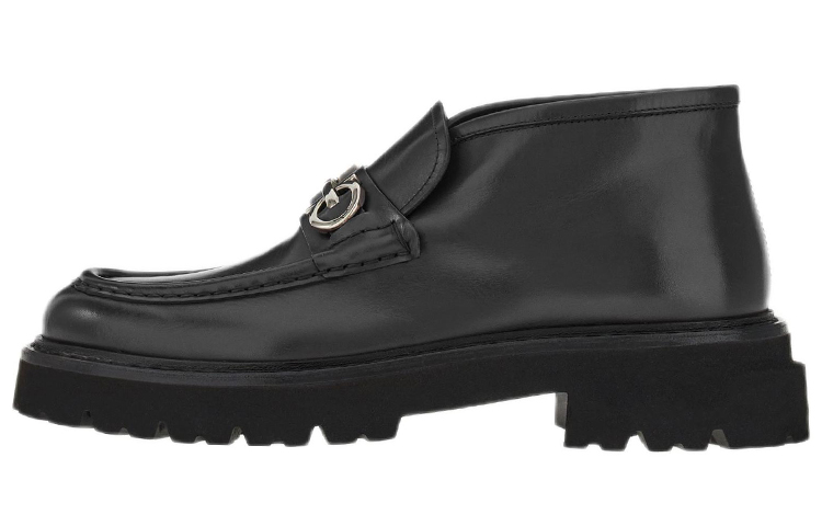 FERRAGAMO Wallabee 'Black Leather'