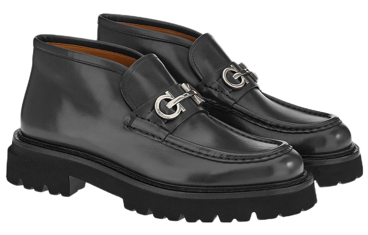 FERRAGAMO Wallabee 'Black Leather' 圖 2