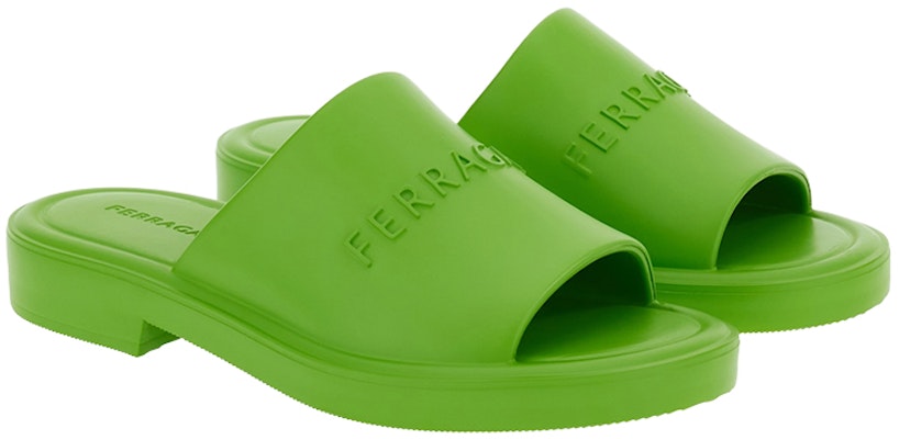 FERRAGAMO Sandalia Verde de Punta Abierta con Correa Ancha 021678-763220 Order FERRAGAMO Sandalia Verde de Punta Abierta con Correa Ancha 021678-763220