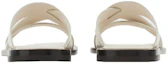 Shop FERRAGAMO Sandales Tressées à Brides Croisées ''Blanc'' 021718-763265