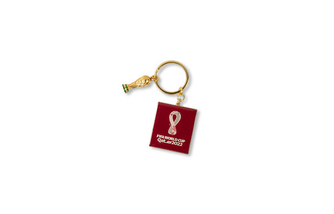 FIFA World Cup Qatar 2022 FIFA World Cup Official Trophy & Emblem Keychain Collectible F22-KC-0005