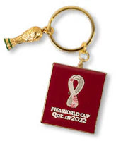 FIFA World Cup Qatar 2022 FIFA World Cup Official Trophy & Emblem Keychain Collectible F22-KC-0005 FIFA World Cup Qatar 2022 FIFA World Cup Official Trophy & Emblem Keychain Collectible F22-KC-0005