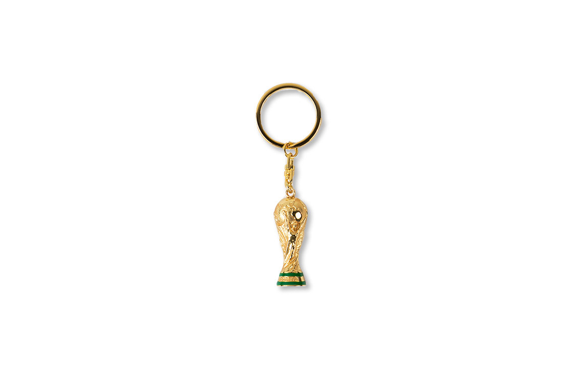 FIFA World Cup Qatar 2022 FIFA World Cup Official Gold Trophy Keychain Collectible. F22-KC-0001