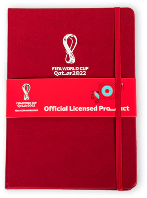 FIFA World Cup Qatar 2022 World Cup Official Notebook Burgundy Football Memorabilia F22-NB-0001 Buy FIFA World Cup Qatar 2022 World Cup Official Notebook Burgundy Football Memorabilia F22-NB-0001