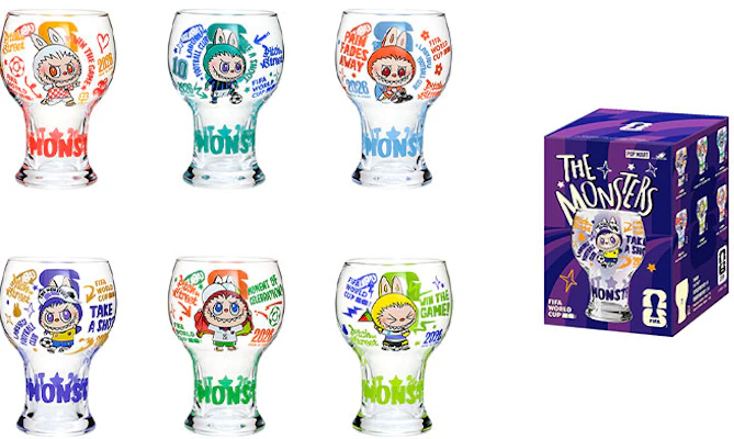 FIFA x POP MART 怪獸Labubu玻璃杯盲盒 (單盒/6入盒裝). PPMT-2603-0073 Buy FIFA x POP MART 怪獸Labubu玻璃杯盲盒 (單盒/6入盒裝). PPMT-2603-0073