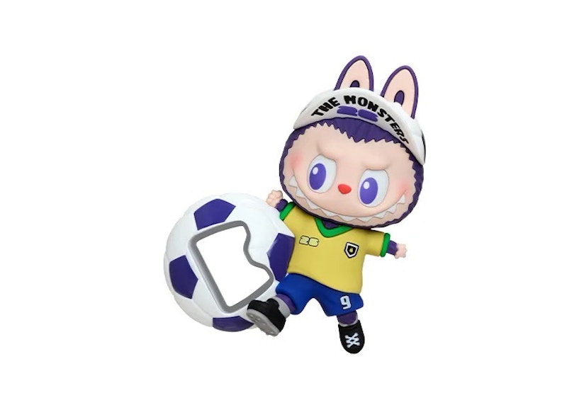FIFA x Pop Mart THE MONSTERS SERIES Labubu Deciding Goal Bottle Opener Fridge Magnet
