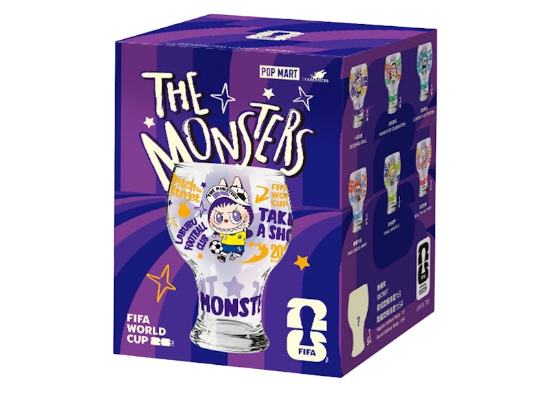 FIFA x Pop Mart THE MONSTERS SERIES Labubu Glass Cup Single Blind Box