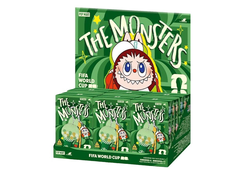 FIFA x Pop Mart THE MONSTERS SERIES Labubu Mini Pendant Light Sealed Case (6 Blind Box)