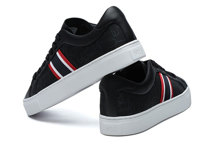 FILA 1911 Stripe Low Top Shoes Black/Red 圖 5