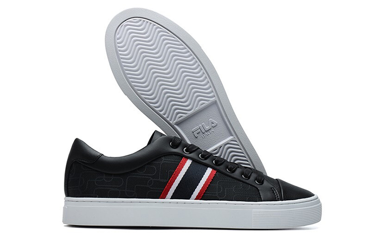 FILA 1911 Stripe Low Top Shoes Black/Red 圖 6