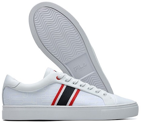 FILA 1911 Stripe Low-Top Board Shoes FILA White F12M124345FWT Details for FILA 1911 Stripe Low-Top Board Shoes FILA White F12M124345FWT