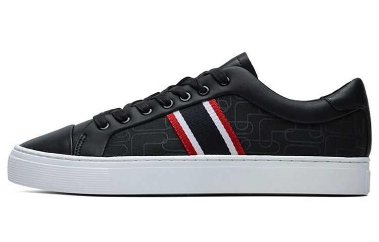 FILA 1911 Stripe Low Top Shoes Black/Red F12M124345FBK