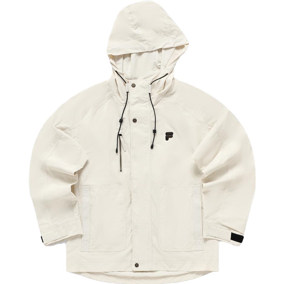 FILA 2023 Winter Gray Beige Hooded Casual Workwear Jacket T11M343702F-BG