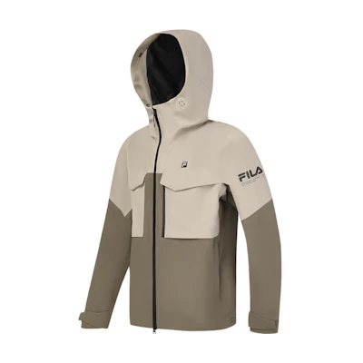 FILA 3-in-1 Fitted Down Jacket Outdoor Zip Hoodie Set - Lunar Grey. A11M347906F-GY