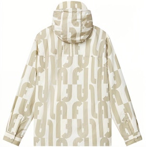 FILA ベージュ レタープリント ウーブンジャケット F11M319707F-IV Lookbook FILA ベージュ レタープリント ウーブンジャケット F11M319707F-IV