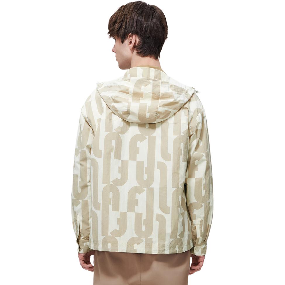 Purchase FILA ベージュ レタープリント ウーブンジャケット F11M319707F-IV