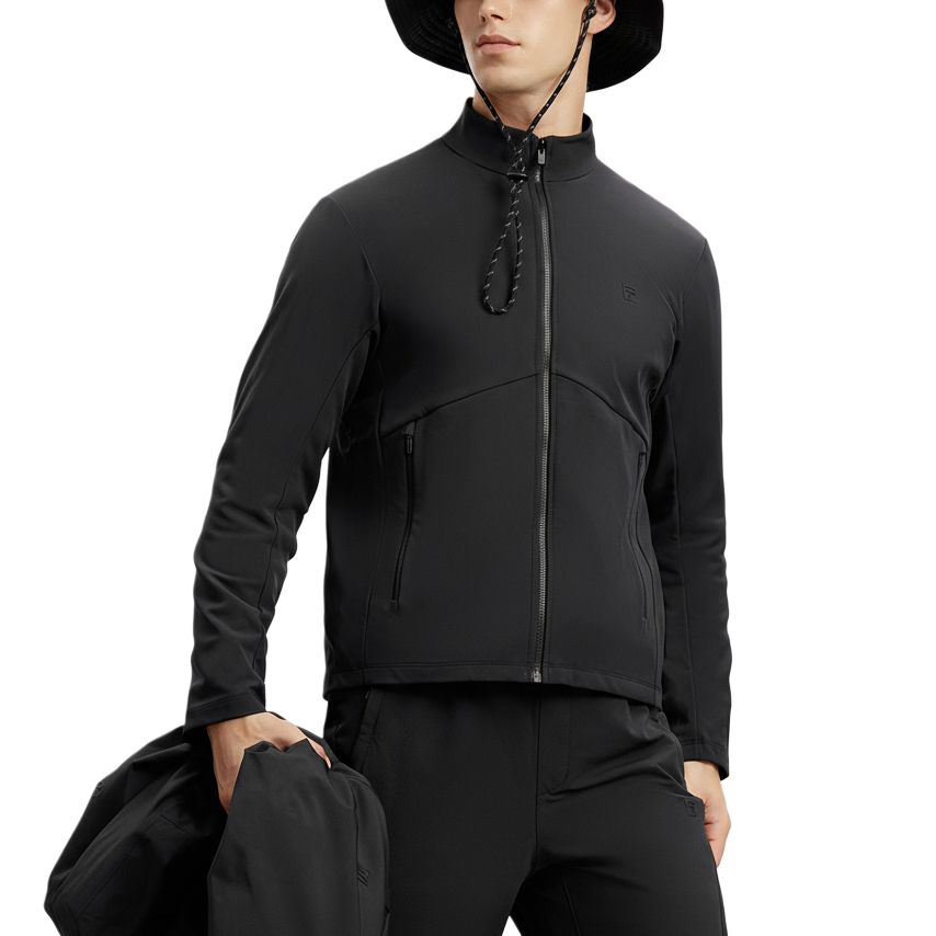 FILA  Black 3-in-1 Outdoor Jacket Waterproof Windproof Breathable Hoodie A11M417708F-BK