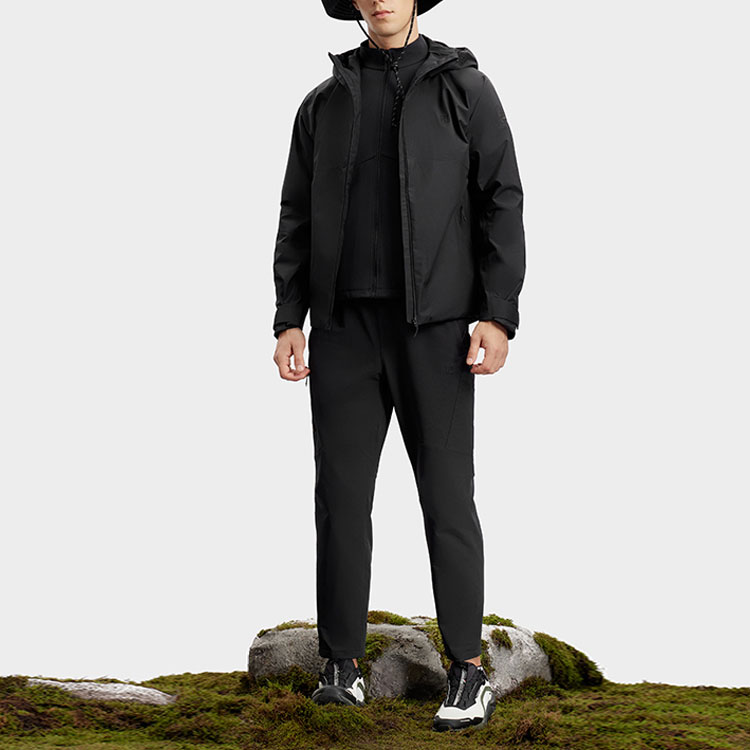 FILA  Black 3-in-1 Outdoor Jacket Waterproof Windproof Breathable Hoodie A11M417708F-BK 圖 6