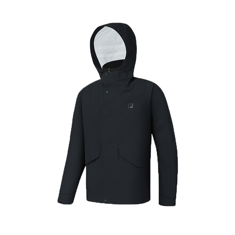 FILA  Black 3-in-1 Waterproof Windproof Hooded Fleece Jacket. A51M441702F-BK 圖 2