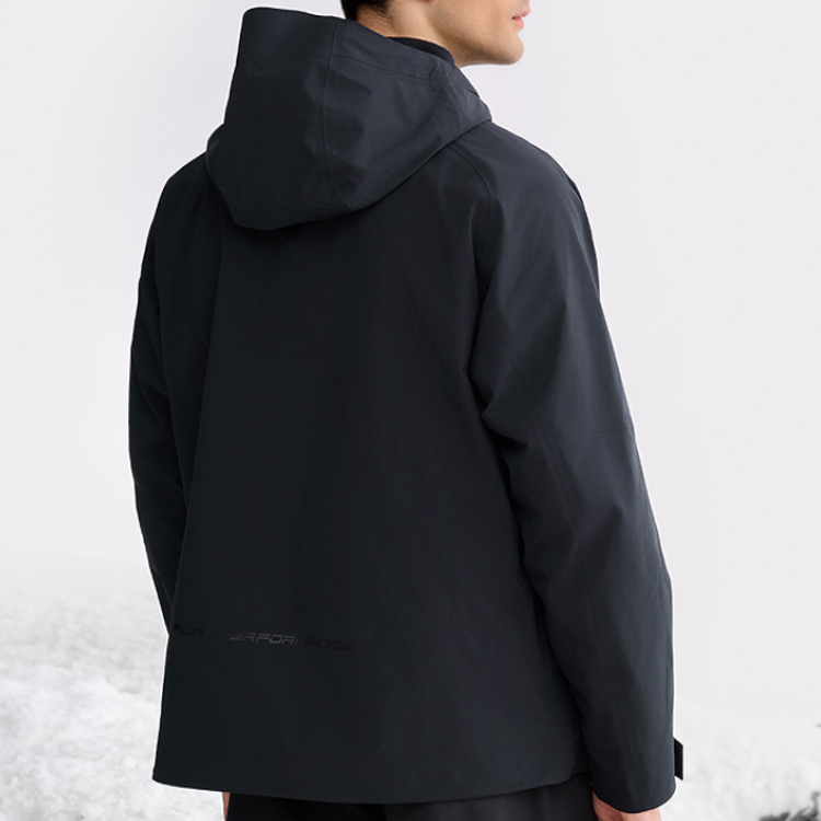 FILA  Black 3-in-1 Waterproof Windproof Hooded Fleece Jacket. A51M441702F-BK 圖 7