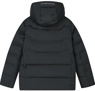 FILA ブラック ベーシック フード ダウンジャケット - カジュアルで暖かい定番。 F11M347902F-BK Lookbook FILA ブラック ベーシック フード ダウンジャケット - カジュアルで暖かい定番。 F11M347902F-BK