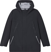 FILA Black Detachable Hooded Long-Sleeve Jacket Cotton Coat. F11M412701F-BK FILA Black Detachable Hooded Long-Sleeve Jacket Cotton Coat. F11M412701F-BK