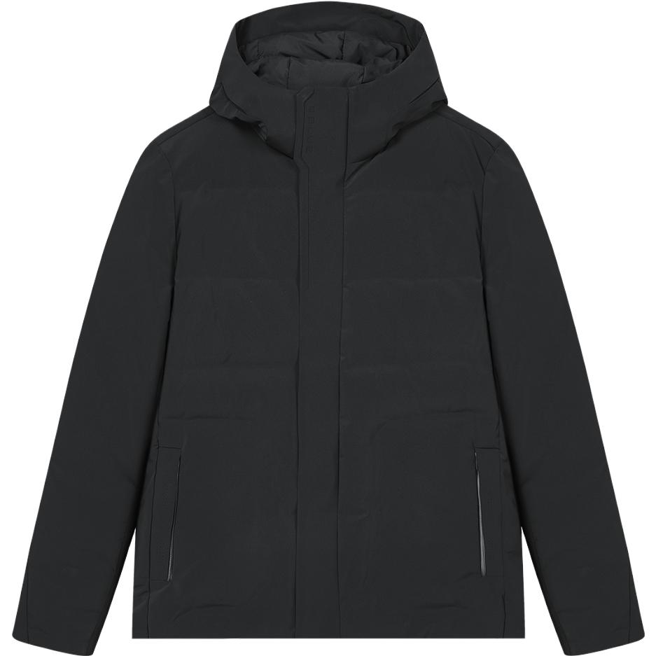 FILA  Black Hooded Down Jacket - Sleek Casual Business Design. F11M342910F-BK