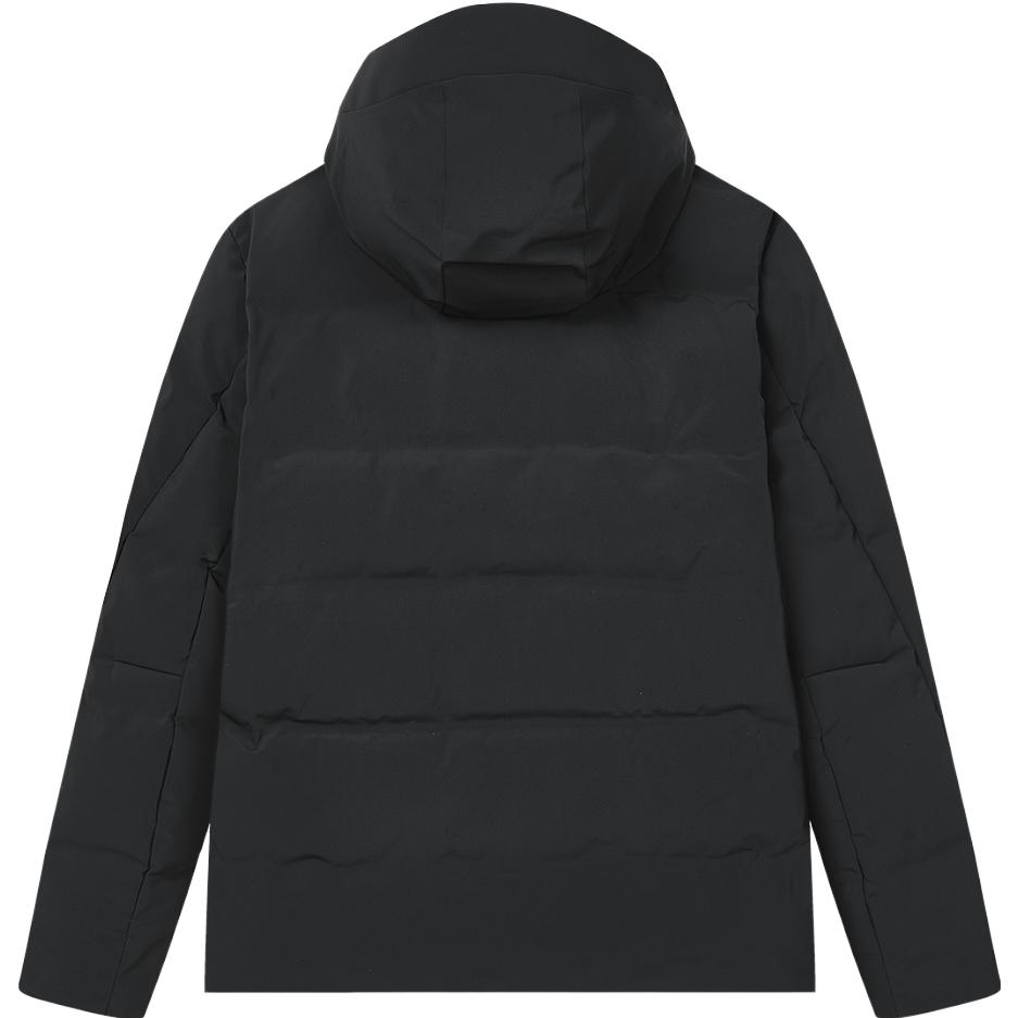 FILA  Black Hooded Down Jacket - Sleek Casual Business Design. F11M342910F-BK 圖 3