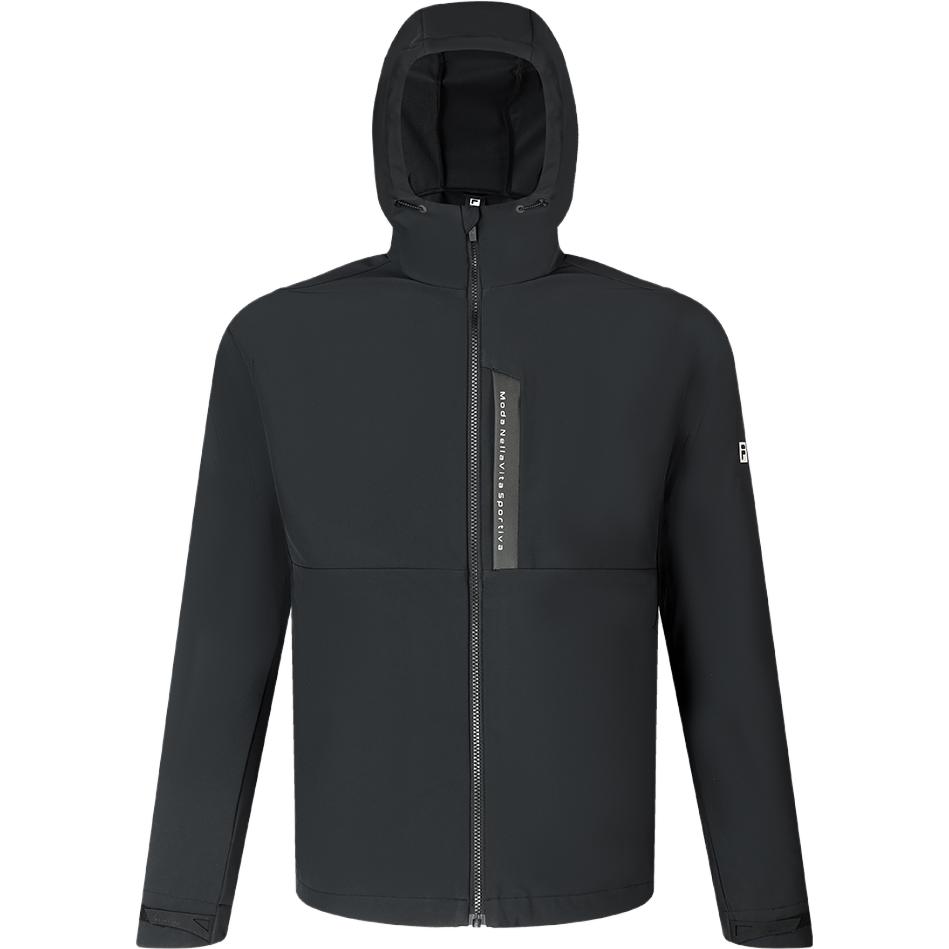 FILA  Black Hooded Down Jacket Winter Coat A11M341914F-BK 圖 3