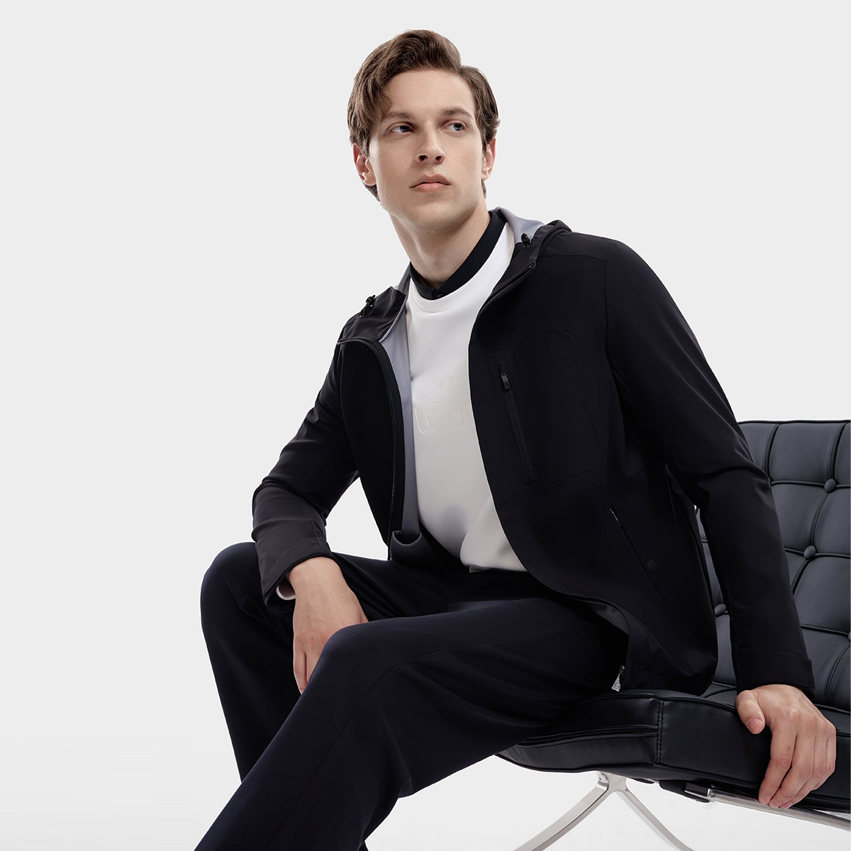 Shop FILA ブラックニットセーター - カジュアル・ビジネス・スタイリッシュデザイン F11M332503FBK