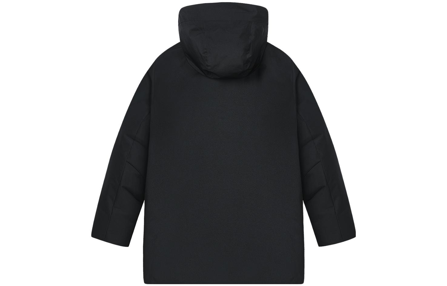 FILA  Black Long Down Jacket Hooded Winter Coat Casual Style. F11M342909F-BK 圖 3