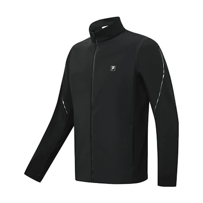 FILA Black Long Sleeve Golf Jacket for Spring Sports A11M315513F-BK