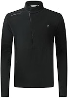 FILA ブラック ハーフジップ ハイネック 長袖 アウトドア スポーツシャツ A11M315701F-BK Order FILA ブラック ハーフジップ ハイネック 長袖 アウトドア スポーツシャツ A11M315701F-BK