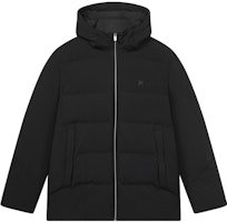 FILA Black Mid-Length Puffer Down Jacket Casual Warm Outerwear. F11M342908F-BK FILA Black Mid-Length Puffer Down Jacket Casual Warm Outerwear. F11M342908F-BK