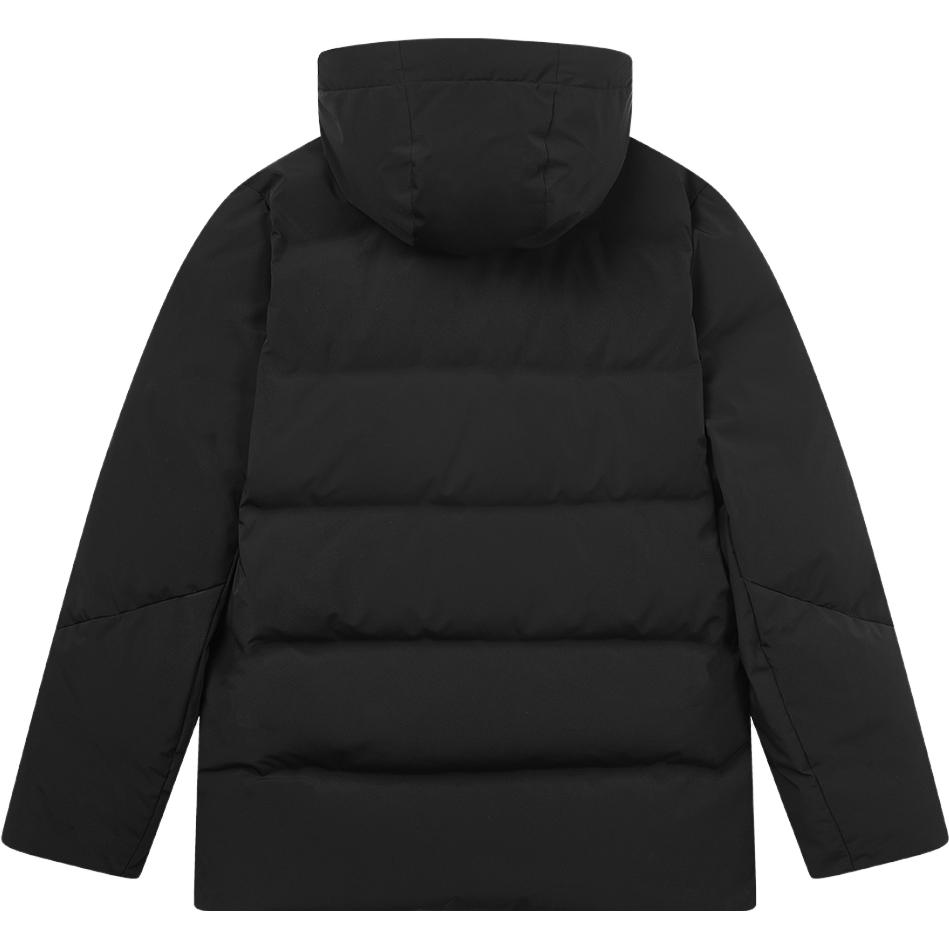 Lookbook FILA  Black Mid-Length Puffer Down Jacket Casual Warm Outerwear. F11M342908F-BK
